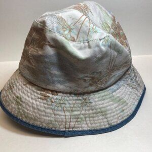 Rip Curl Bucket Hat Tropical Palm Tree Beach Surfing Coastal Medium Cotton